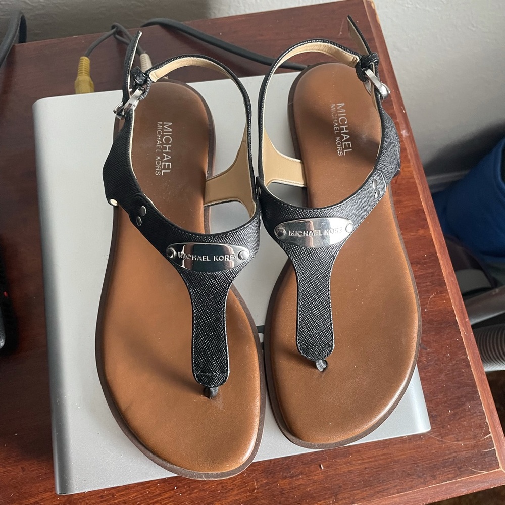 Micheal Kors sandals, size 6, black